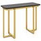 Modern Console Table with Faux Marble Top 42 Inch Entryway Hallway Table
